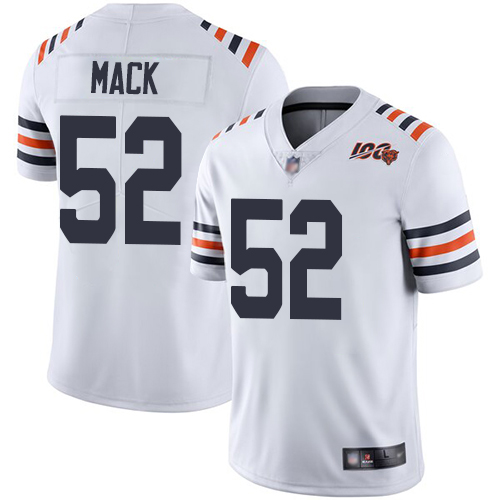 Youth Chicago Bears #52 Mack White 100th Anniversary Nike Vapor Untouchable Player NFL Jerseys->youth nfl jersey->Youth Jersey
